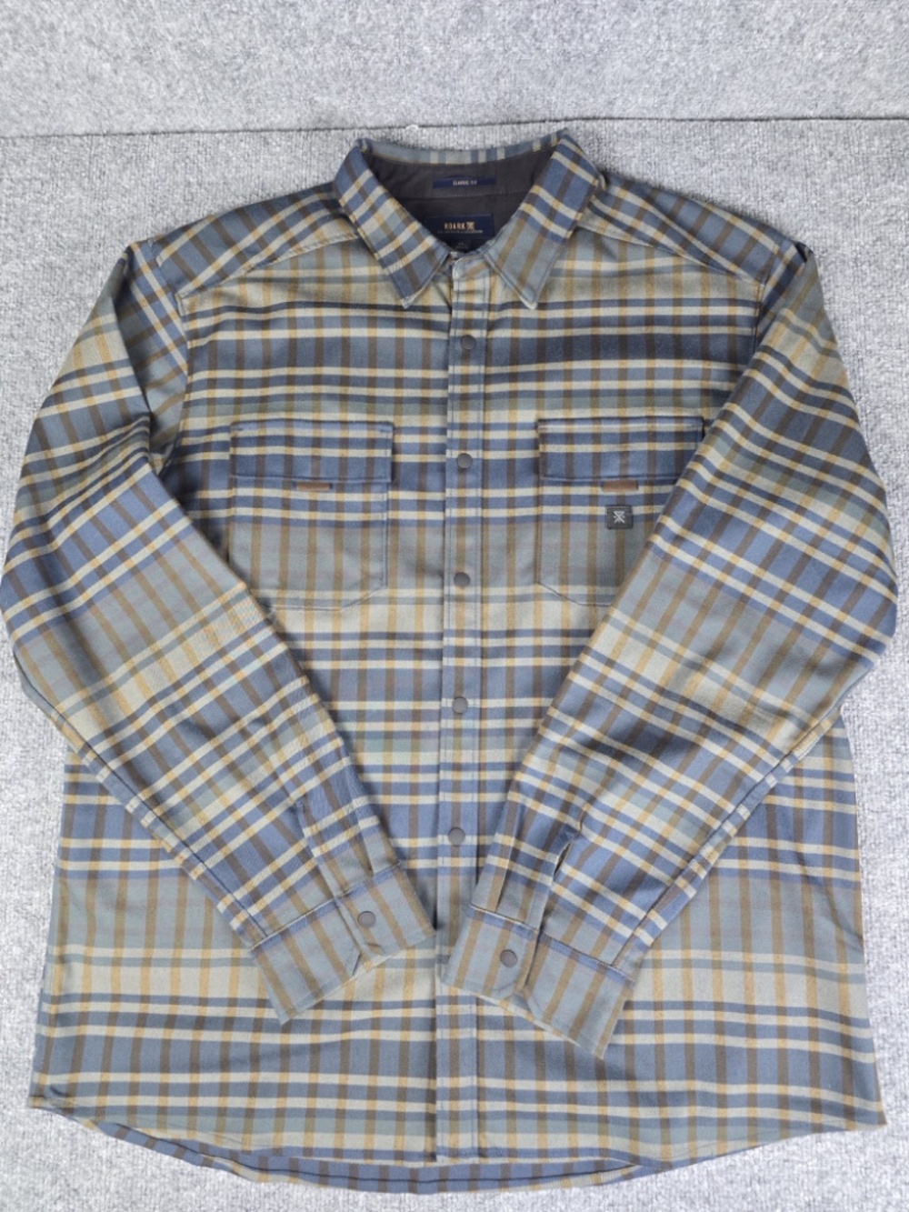 Roark Diablo Flannel Shirt Snap Shacket Mens XL Plaid - Picture 4 of 10